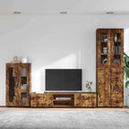 TV-Schrankset FLORIN 3 pcs Geräucherte Eiche Holzwerkstoff