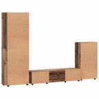 TV-Schrankset mit Schubladen FLORIN 3 pcs Altholz Holzwerkstoff