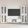 TV-Schrankset mit Schubladen FLORIN 3 pcs Weiß Holzwerkstoff