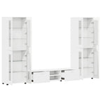 TV-Schrankset mit Schubladen FLORIN 3 pcs Weiß Holzwerkstoff