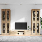 TV-Schrankset mit Regal FLORIN 3 pcs Sonoma-Eiche Holzwerkstoff