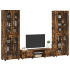 TV-Schrankset FLORIN 3 pcs Geräucherte Eiche Holzwerkstoff