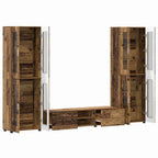 TV-Schrankset mit Schubladen FLORIN 3 pcs Altholz Holzwerkstoff