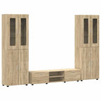 TV-Schrankset mit Regal FLORIN 3 pcs Sonoma-Eiche Holzwerkstoff