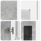 TV-Schrankset mit Regal FLORIN 3 pcs Beton Grau Holzwerkstoff