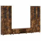 TV-Schrankset FLORIN 3 pcs Geräucherte Eiche Holzwerkstoff