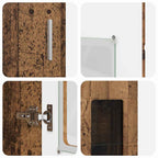 TV-Schrankset mit Schubladen FLORIN 3 pcs Altholz Holzwerkstoff
