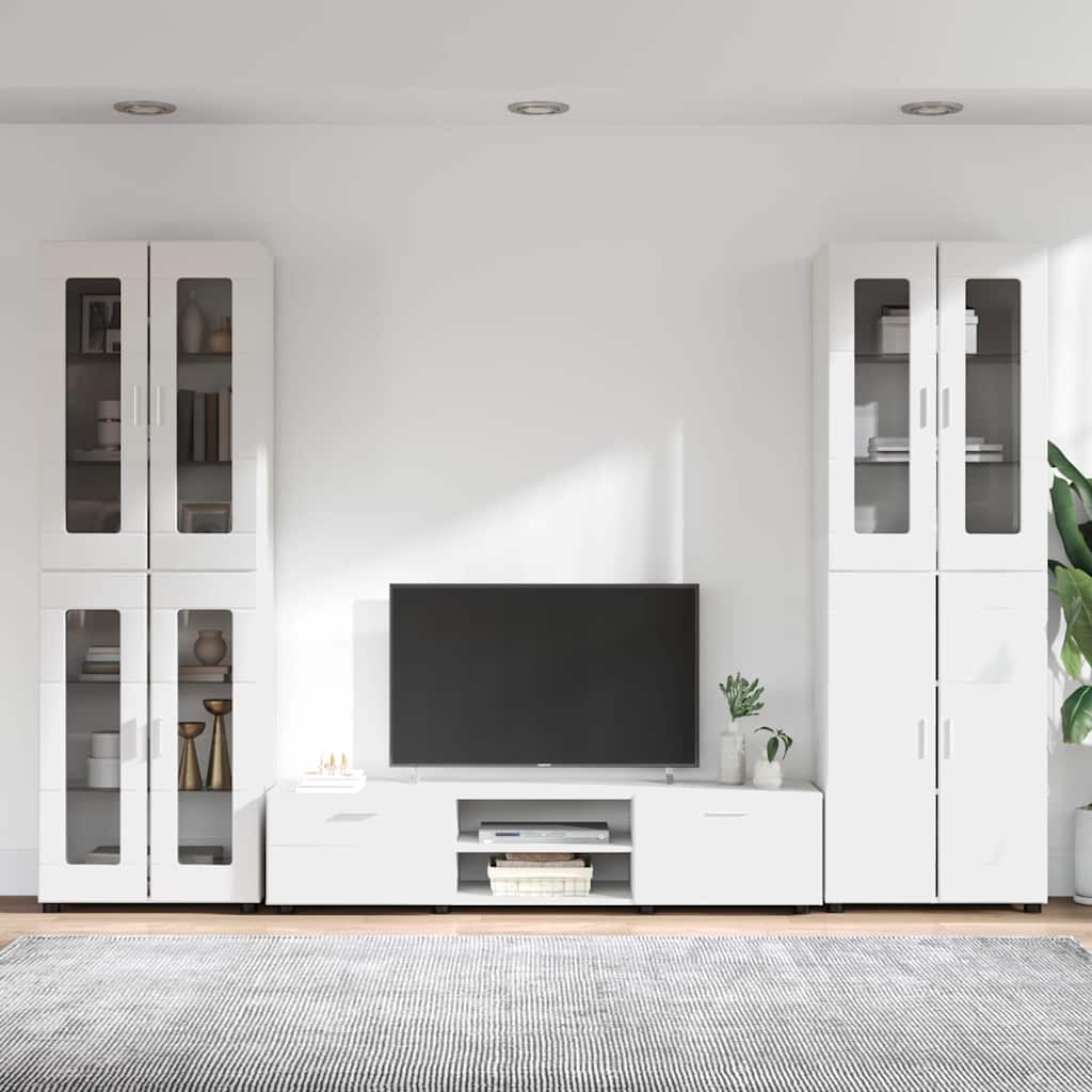 TV-Schrankset mit Schubladen FLORIN 3 pcs Weiß Holzwerkstoff