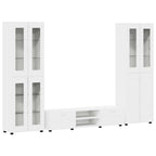 TV-Schrankset mit Schubladen FLORIN 3 pcs Weiß Holzwerkstoff