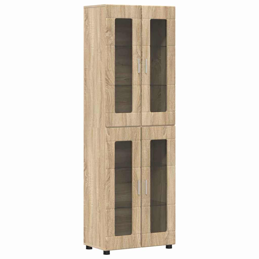 TV-Schrankset mit Regal FLORIN 3 pcs Sonoma-Eiche Holzwerkstoff