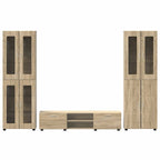 TV-Schrankset mit Regal FLORIN 3 pcs Sonoma-Eiche Holzwerkstoff