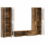 TV-Schrankset mit Schubladen FLORIN 3 pcs Altholz Holzwerkstoff