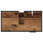 Badezimmermöbel-Set mit Schubladen 2 pcs Altholz Holzwerkstoff