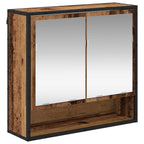 Badezimmermöbel-Set mit Regal 2 pcs Altholz Holzwerkstoff