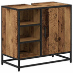 Badezimmermöbel-Set mit Schubladen 4 pcs Altholz Holzwerkstoff