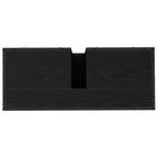 Badezimmermöbel-Set 2 pcs Schwarz Eichen-Optik Holzwerkstoff