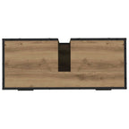 Badezimmermöbel-Set mit Regal 4 pcs Artisan-Eiche Holzwerkstoff