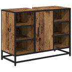 Badezimmermöbel-Set mit Schubladen 3 pcs Altholz Holzwerkstoff