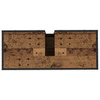 Badezimmermöbel-Set mit Regal 2 pcs Altholz Holzwerkstoff