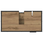 Badezimmermöbel-Set mit Regal 3 pcs Artisan-Eiche Holzwerkstoff