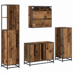 Badezimmermöbel Set mit Schubladen 4 pcs Altholz Holzwerkstoff