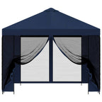 Garten Pavillon mit Seitenwänden 3 x 3 m Blau