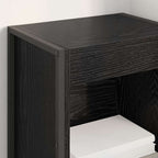 Bücherregal Schwarz Eichen-Optik 40 x 30 x 86,5 cm