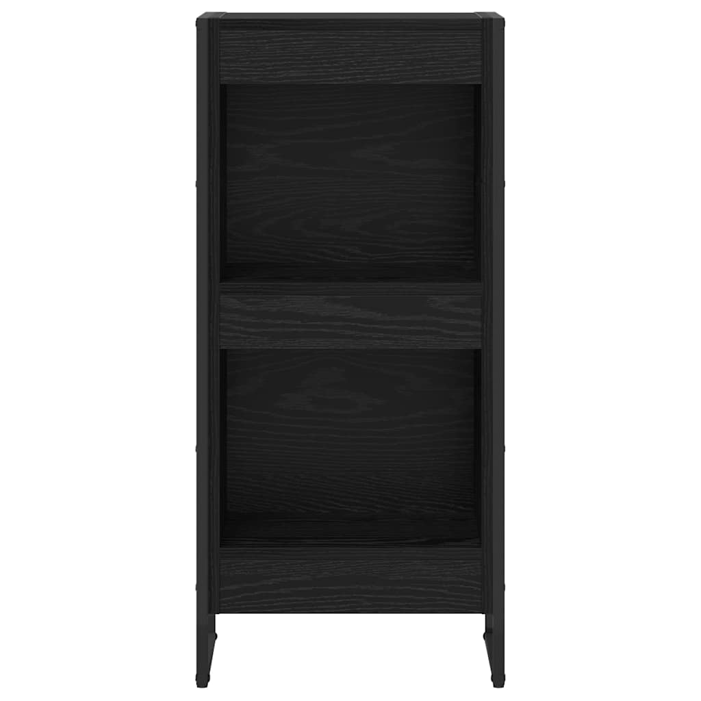 Bücherregal Schwarz Eichen-Optik 40 x 30 x 86,5 cm