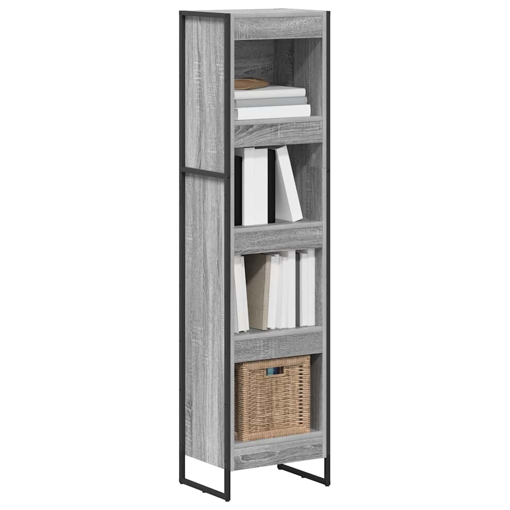 Bücherregal Graues Sonoma 40 x 30 x 155 cm Holzwerkstoff
