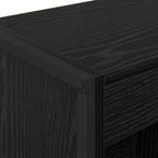 Bücherregal Schwarz Eichen-Optik 40 x 30 x 189,5 cm