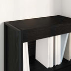 Bücherregal Schwarz Eichen-Optik 60 x 30 x 86,5 cm