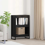 Bücherregal Schwarz Eichen-Optik 60 x 30 x 86,5 cm