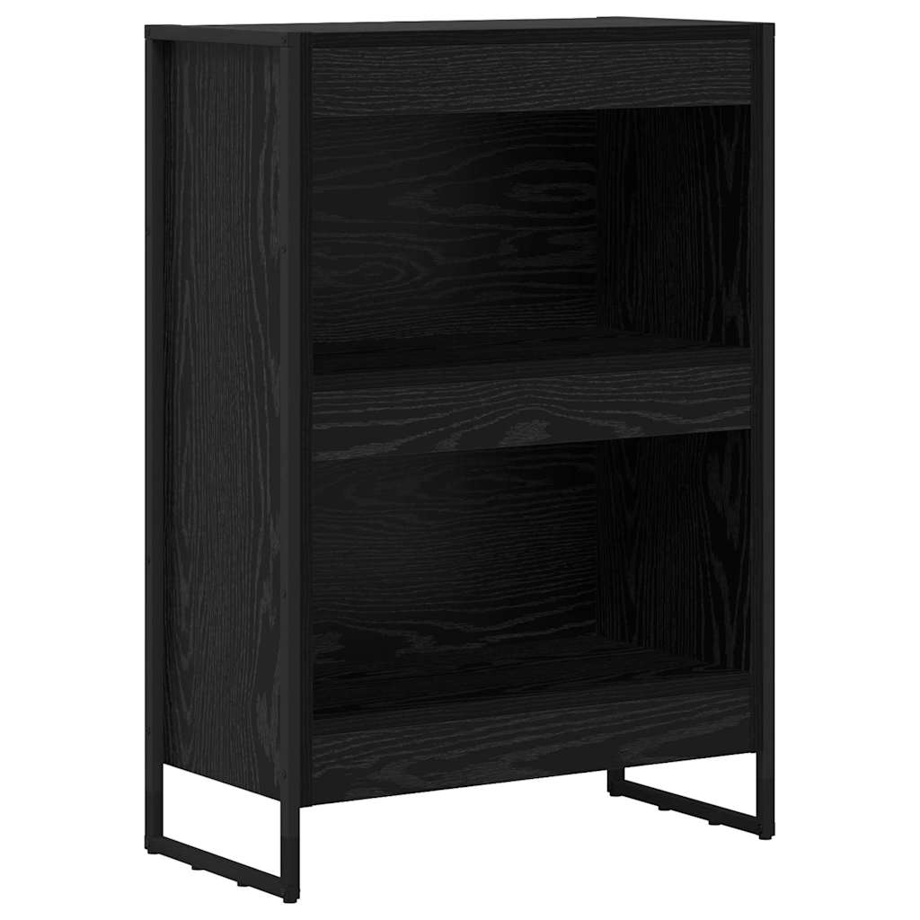 Bücherregal Schwarz Eichen-Optik 60 x 30 x 86,5 cm