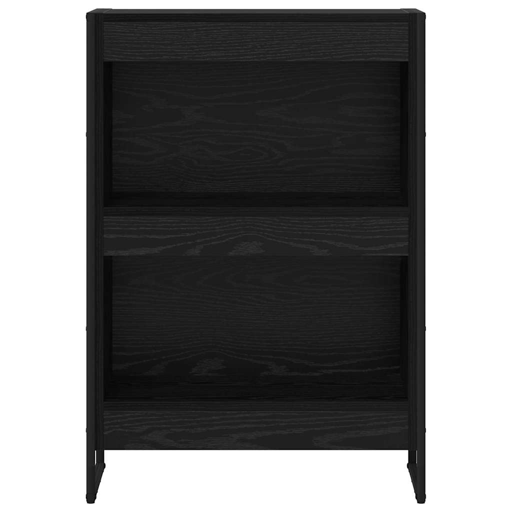 Bücherregal Schwarz Eichen-Optik 60 x 30 x 86,5 cm