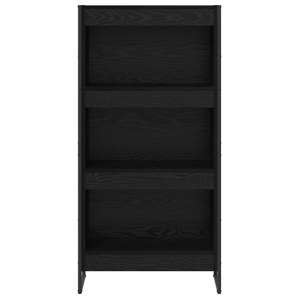Bücherregal Schwarz Eichen-Optik 60 x 30 x 121 cm Holzwerkstoff
