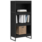 Bücherregal Schwarz Eichen-Optik 60 x 30 x 121 cm Holzwerkstoff