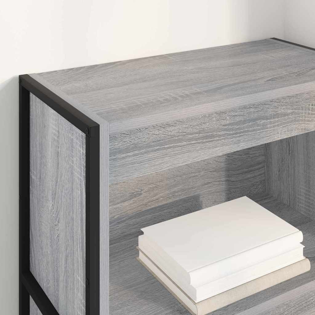 Bücherregal Graues Sonoma 60 x 30 x 121 cm Holzwerkstoff