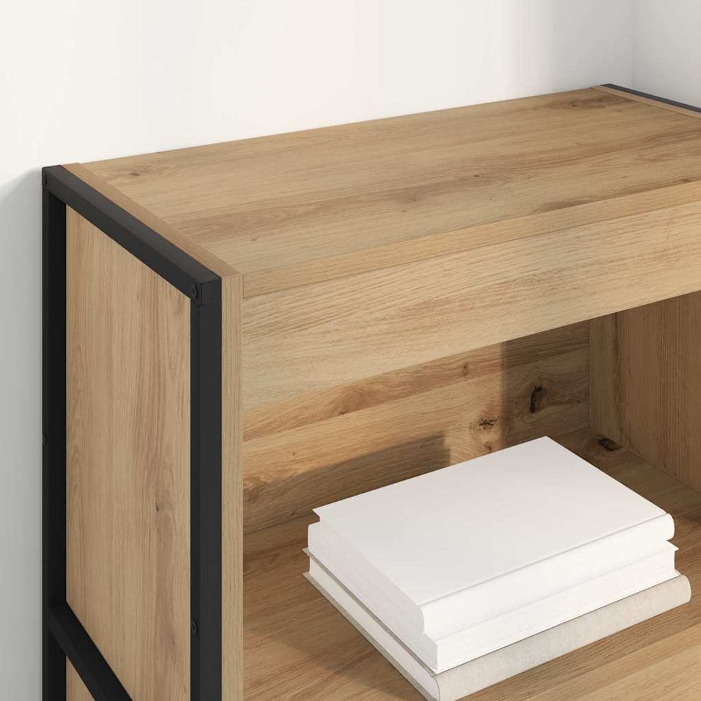 Bücherregal Kunsthandwerk Eiche 60 x 30 x 121 cm Holzwerkstoff
