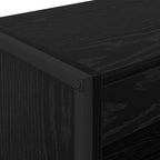 Bücherregal Schwarz Eichen-Optik 60 x 30 x 155 cm Holzwerkstoff