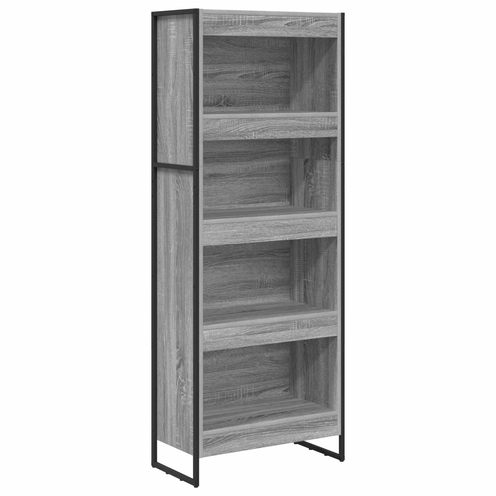 Bücherregal Graues Sonoma 60 x 30 x 155 cm Holzwerkstoff