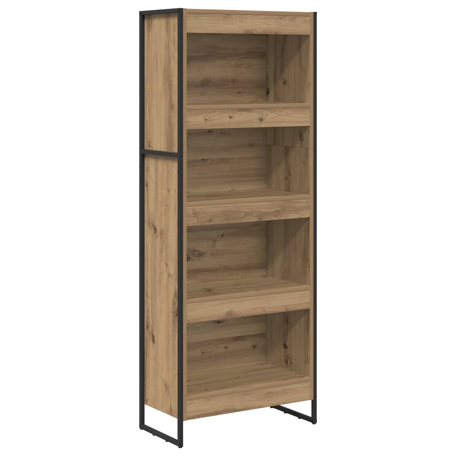 Bücherregal Kunsthandwerk Eiche 60 x 30 x 155 cm Holzwerkstoff