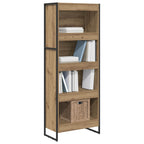 Bücherregal Kunsthandwerk Eiche 60 x 30 x 155 cm Holzwerkstoff