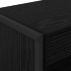 Bücherregal Schwarz Eichen-Optik 80 x 30 x 86,5 cm