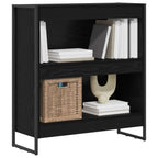 Bücherregal Schwarz Eichen-Optik 80 x 30 x 86,5 cm