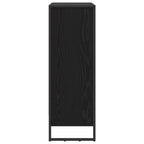 Bücherregal Schwarz Eichen-Optik 80 x 30 x 86,5 cm