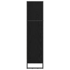 Bücherregal Schwarz Eichen-Optik 80 x 30 x 121 cm Holzwerkstoff