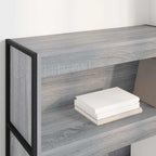 Bücherregal Graues Sonoma 80 x 30 x 121 cm Holzwerkstoff