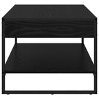 Couchtisch Schwarz Eichen-Optik 80 x 50 x 40 cm Holzwerkstoff