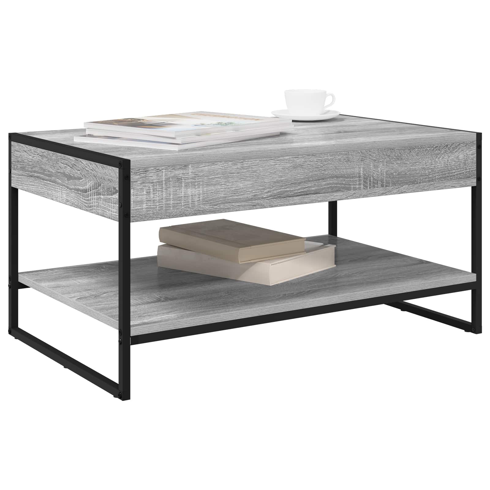 Couchtisch Graues Sonoma 80 x 50 x 40 cm Holzwerkstoff