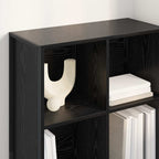 Bücherregal Schwarz Eichen-Optik 99,5 x 30 x 108,5 cm